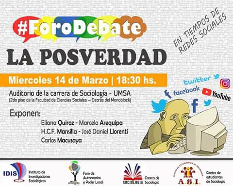 Eventos-Sociologia - CARRERA DE SOCIOLOGÍA - Universidad Mayor de San Andrés